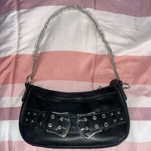 Small black shoulder bag